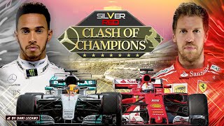 SILVER VS RED F1 2017 Clash of Champions Sebastian Vettel vs Lewis Hamilton  FLoz F1 Documentary [upl. by Aierbma]