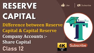 Reserve Capital  Meaning and Difference between Reserve Capital amp Reserve Capital [upl. by Sudnac]