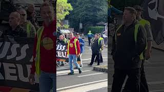 DEMO Aschaffenburg 14092024 mit Trommeln RHEINMAIN sagt NEIN [upl. by Pelagia216]