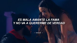 ROSALÍA  LA FAMA ft The Weeknd Official Video  Letra Lyrics [upl. by Charteris]