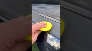 Trying this viral plastic restorer 😱 foryou detailwork automobile fypシ゚viral detailing [upl. by Atsirc]