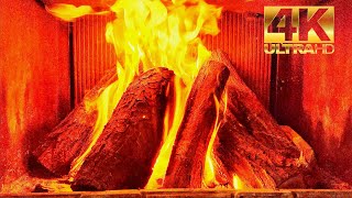 Kominek 4k Relaxing fireplacing Relax przy kominku video 4k [upl. by Kcaz]