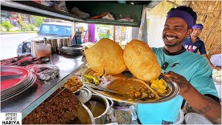 30 Rs LEVEL 3000 Indian Food Nashta  Sabzi Mandi wale Chole Bhature Lachha Paratha Biryani [upl. by Patric]