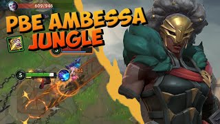 WILD RIFT AMBESSA PBE  JUNGLE CLEAR TEST [upl. by Sokram163]