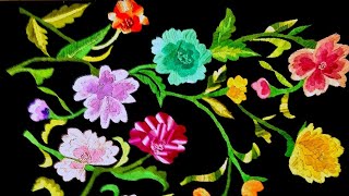 🔥🔥দারুন নকশী ওয়ালমেট🔥🔥Nakshi Wallmate  Hand Embroidery Design  Diy Craft  Cute Flowers Wallmate [upl. by Cassilda]