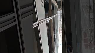 aluminium and glass fitting glassing videos glasss [upl. by Alamak]