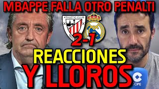 🤣💥 RONCERO NO PUEDE MÁS REACCIONES Y LLOROS AL ATHLETIC 21 REAL MADRID Y EXPLOTAN CONTRA MBAPPÉ [upl. by Mazman]