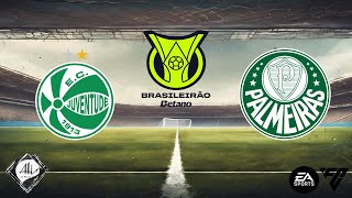 Juventude x Palmeiras  30 rodada Brasileirão 2024  EA FC [upl. by Baudelaire]