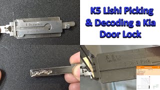 597 K5 Lishi Picking amp Decoding a Kia Lock [upl. by Dazhahs176]