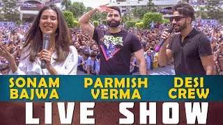 Parmish Verma  Patiala Live show  Sonam Bajwa  Desi Crew  Singham [upl. by Ednihek]