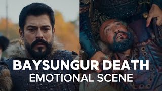 Baysungur death with flashback  death scene heartbreaking I Aadat instrumental Kurulus osman [upl. by Gurney]