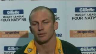 Darren Lockyer Kangaroos 58 amp Captain [upl. by Nitnelav]