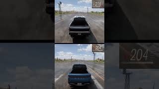 52L FORD F150 RAPTOR R 2023 vs ELECTRIC RIVIAN R1T 2022 drag speed test forzahorizon5 [upl. by Brandi]