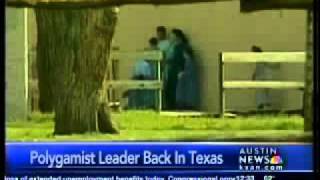 Polygamist leader back in Texas [upl. by Janyte]