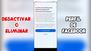 Como ELIMINAR PERFIL ADICIONAL de FACEBOOK 2024 [upl. by Germana]