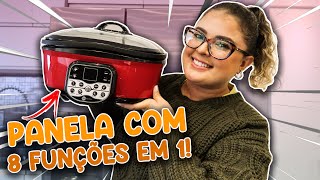 Panela Elétrica Multifunção Fun Kitchen  Assa Frita Grelha Ferve faz Fondue e mais  RESENHA [upl. by Moshe]