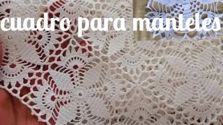 cuadro para mantel a crochet fácil de hacer [upl. by Oppen21]