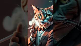 A Cat is smoking cigarettes [upl. by Cobby659]