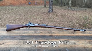 Shooting a Model 1884 Springfield Trapdoor Rifle 🇺🇸 [upl. by Atnes]