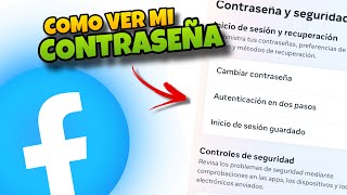 👉 Como SABER MI CONTRASEÑA de FACEBOOK en CELULAR y PC 🔥 [upl. by Crain]