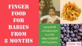 Finger foods for babies from 8 Months  അറിയേണ്ടതെല്ലാം [upl. by Templeton831]