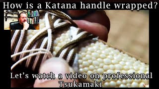 Watching a sword handle wrapping expert [upl. by Bailey]