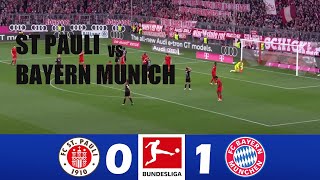 St Pauli vs Bayern Munich 01  2024 Bundesliga  Match Highlights [upl. by Phillipe]