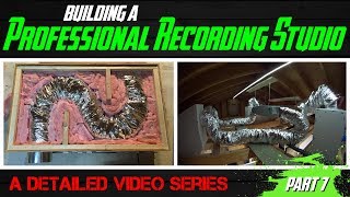 Building A Professional Recording Studio  Part 7 HVAC baffle box build amp setup [upl. by Laurice]