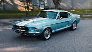 Production Car Review  Brittany Blue Metallic 1967 Shelby GT500 [upl. by Assiluy880]