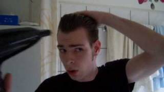 Rockabilly Hair Do pompadour tutorial german [upl. by Nylsoj284]