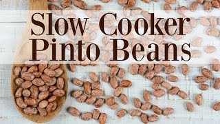 Slow Cooker Pinto Beans [upl. by Murry]