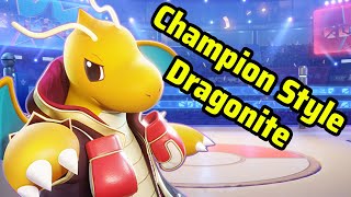 Champion Style Dragonite  Skin Spotlight Pokémon UNITE [upl. by Ledua]