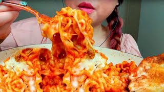 BEST Cheesy LASAGNA Noodles Mafaldine Big Bites ASMR 먹방 No Talking suellASMR part 2 [upl. by Light168]