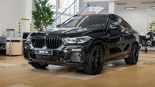 2021 BMW X6 G06 30d 286 Hp xDrive Black Sapphire Metalic Visual Review [upl. by Aerahs]