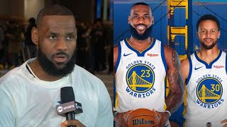 LeBron James speaks on Warriors trying to trade for him 👀 Inside the NBA [upl. by Nonaihr]