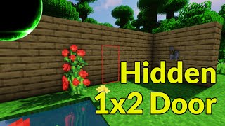 How to Make a Hidden 1x2 Piston Door In Java Edition  Minecraft Redstone Engineering Tutorial [upl. by Ojyllek]