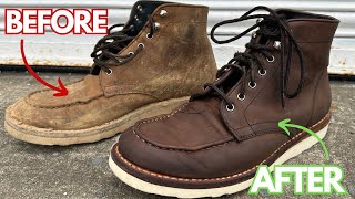 ASMR How to Clean Your Boots  Step by Step Instructions [upl. by Ahtilat]