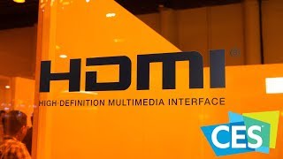 What is HDMI 21 Do you need it What about HDMI Cables  CES 2019 [upl. by Sassan]