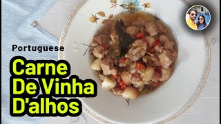 Goan Pork VindalooGoan and Portuguese recipe Carne De Vinha dalhosPork Vindalho recipegoan pork [upl. by Enilada]