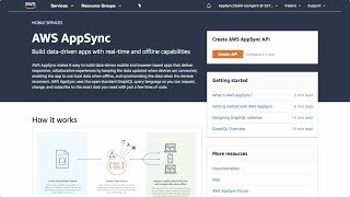 Creating Your First AWS AppSync GraphQL API [upl. by Eleda557]