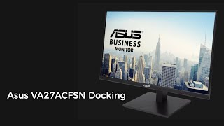 Asus VA27ACFSN Docking Monitor First Look  Reviews Full Specifications [upl. by Danyluk]