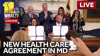 LIVE New Md health care agreement with Medicare\Medicaid  wbaltvcom [upl. by Nnylylloh]