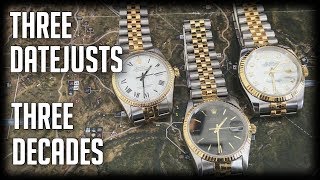 3 Rolex Datejust from 3 Different Decades [upl. by Htnicayh]