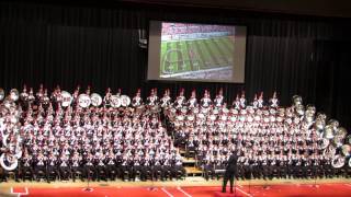 Ohio State Marching Band 2013 Script Ohio Le Regiment 11 10 2013 [upl. by Ardnuas]