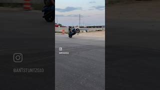 Harley wheelies progress on my streetbob114 [upl. by Bedwell]