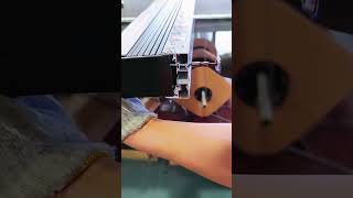 Installation process of folding screen door slide rail [upl. by Arriaes]