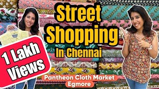 Chennai Street Shopping  Pantheon Cloth Market Egmore [upl. by Isolda]