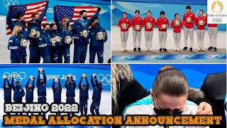 IOC Announces 2022 Beijing Team Figureskating Gold Reallocation Time [upl. by Tonya]