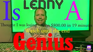 Roulette Lenny is a genius Thought I was losing and then realized I was up 80000 [upl. by Any]