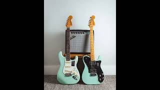 Fender Vintera ll 70s Telecaster Deluxe Fender Vintera ll 70s Strat Both in The Popular Surf Green [upl. by Murray991]